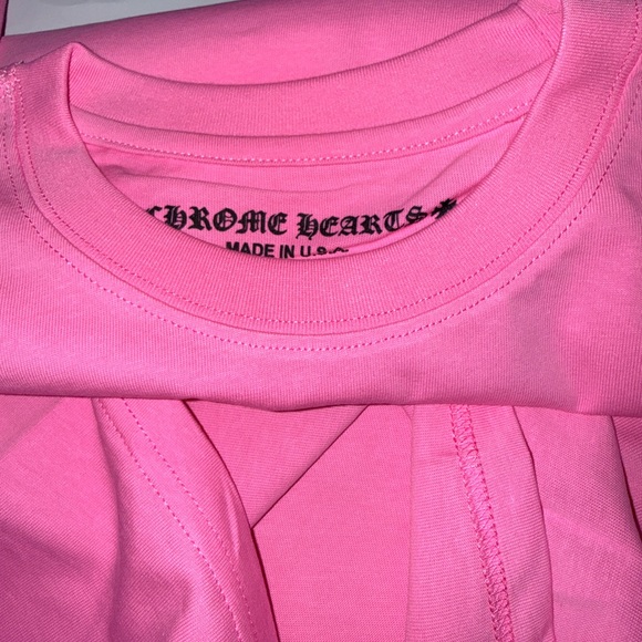 Chrome Hearts Unisex Pink Pocket T-Shirt - Picture 5 of 6